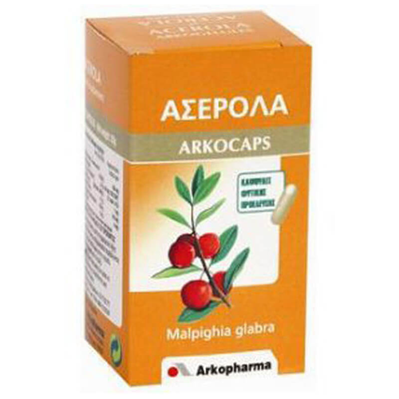 Arcocaps Ασερόλα Φυτικές κάψουλες αντιοξειδωτικές, διεγερτικές της άμυνας του οργανισμού Healthspot - Overespa